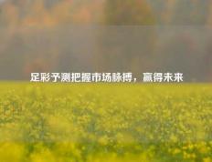 足彩予测把握市场脉搏，赢得未来