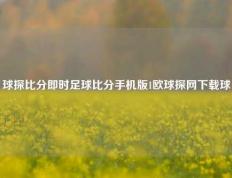 球探比分即时足球比分手机版1欧球探网下载球