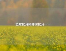 篮球比分网即时比分一一