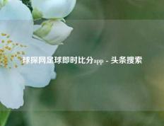 球探网足球即时比分app - 头条搜索