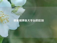 微星棋牌各大平台的区别