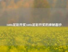 16086足彩开奖16086足彩开奖的神秘面纱