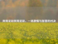 阿哥足彩阿哥足彩，一场激情与智慧的对决