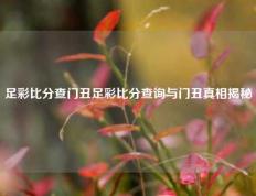 足彩比分查门丑足彩比分查询与门丑真相揭秘