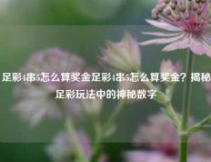 足彩4串5怎么算奖金足彩4串5怎么算奖金？揭秘足彩玩法中的神秘数字