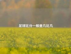 足球比分一般是几比几