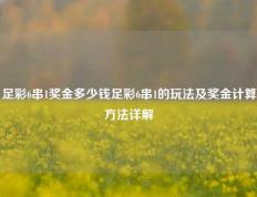 足彩6串1奖金多少钱足彩6串1的玩法及奖金计算方法详解