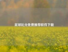 足球比分免费推荐软件下载