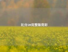 比分500完整版竞彩
