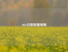 2021日职联赛规则