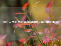 18031 zu足彩足彩盛宴与风险共舞的精彩瞬间