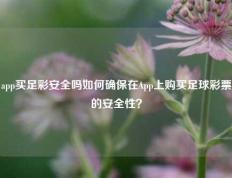app买足彩安全吗如何确保在App上购买足球彩票的安全性？