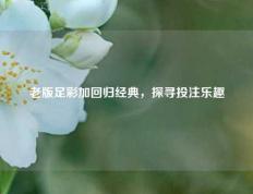老版足彩加回归经典，探寻投注乐趣