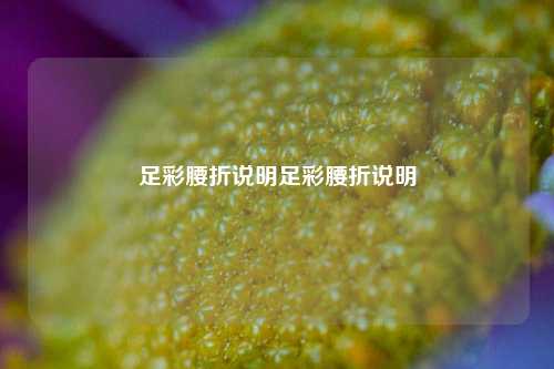 足彩腰折说明足彩腰折说明