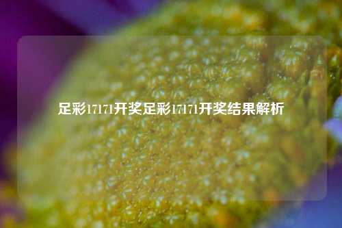 足彩17171开奖足彩17171开奖结果解析