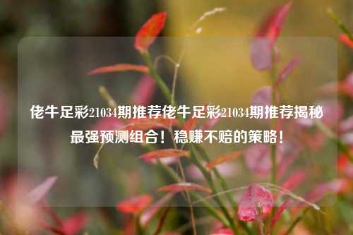 佬牛足彩21034期推荐佬牛足彩21034期推荐揭秘最强预测组合！稳赚不赔的策略！