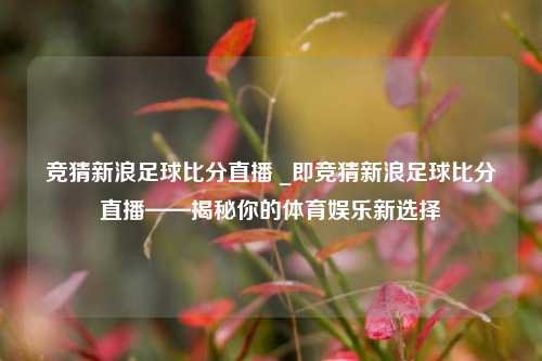 竞猜新浪足球比分直播 _即竞猜新浪足球比分直播——揭秘你的体育娱乐新选择