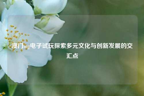 澳门mg电子试玩探索多元文化与创新发展的交汇点