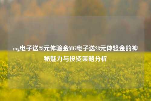 mg电子送28元体验金MG电子送28元体验金的神秘魅力与投资策略分析