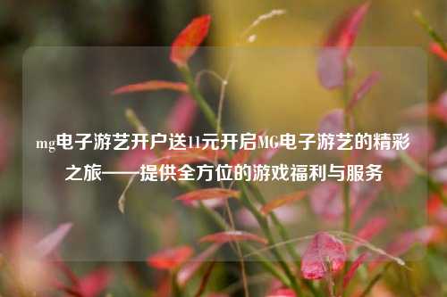 mg电子游艺开户送11元开启MG电子游艺的精彩之旅——提供全方位的游戏福利与服务