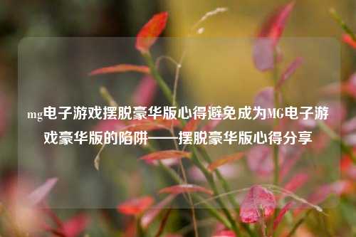 mg电子游戏摆脱豪华版心得避免成为MG电子游戏豪华版的陷阱——摆脱豪华版心得分享