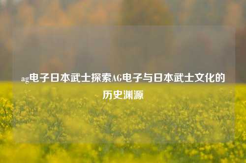 ag电子日本武士探索AG电子与日本武士文化的历史渊源