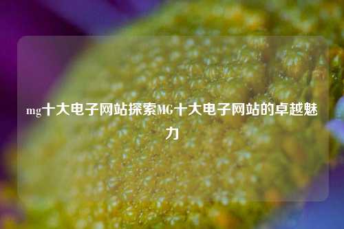 mg十大电子网站探索MG十大电子网站的卓越魅力