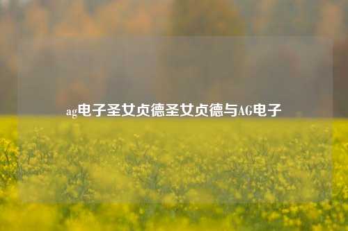 ag电子圣女贞德圣女贞德与AG电子