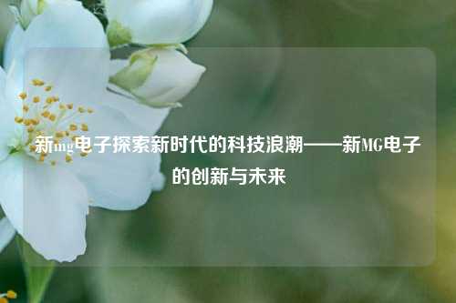 新mg电子探索新时代的科技浪潮——新MG电子的创新与未来