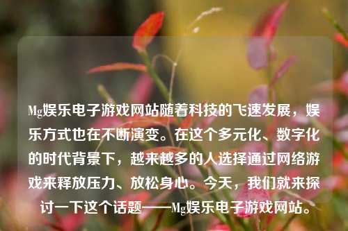 Mg娱乐电子游戏网站随着科技的飞速发展，娱乐方式也在不断演变。在这个多元化、数字化的时代背景下，越来越多的人选择通过网络游戏来释放压力、放松身心。今天，我们就来探讨一下这个话题——Mg娱乐电子游戏网站。