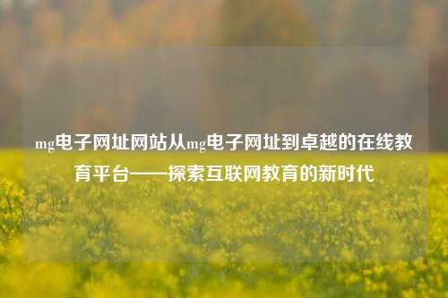 mg电子网址网站从mg电子网址到卓越的在线教育平台——探索互联网教育的新时代