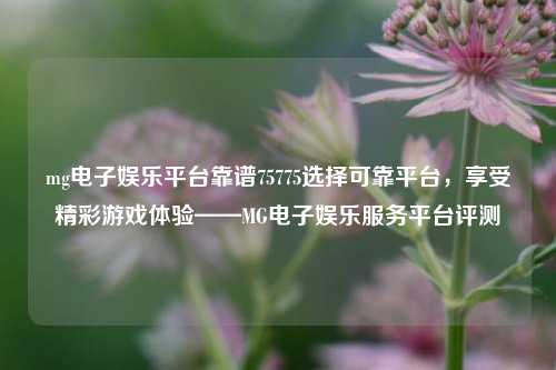 mg电子娱乐平台靠谱75775选择可靠平台，享受精彩游戏体验——MG电子娱乐服务平台评测