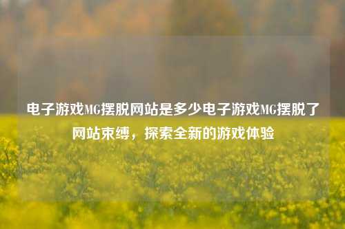 电子游戏MG摆脱网站是多少电子游戏MG摆脱了网站束缚，探索全新的游戏体验