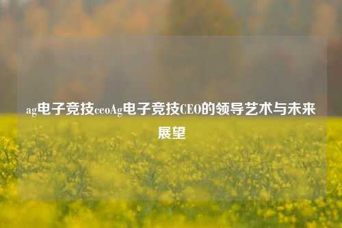 ag电子竞技ceoAg电子竞技CEO的领导艺术与未来展望