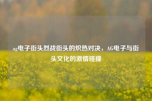 ag电子街头烈战街头的炽热对决，AG电子与街头文化的激情碰撞