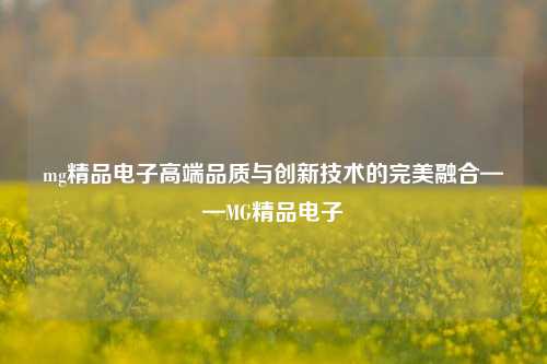 mg精品电子高端品质与创新技术的完美融合——MG精品电子