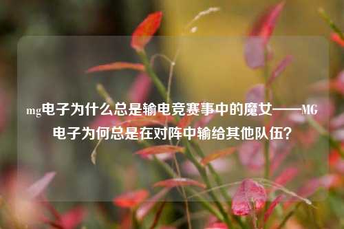 mg电子为什么总是输电竞赛事中的魔女——MG电子为何总是在对阵中输给其他队伍？