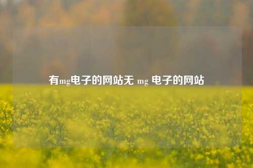 有mg电子的网站无 mg 电子的网站
