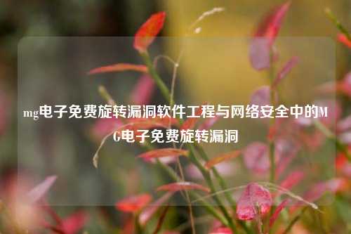 mg电子免费旋转漏洞软件工程与网络安全中的MG电子免费旋转漏洞