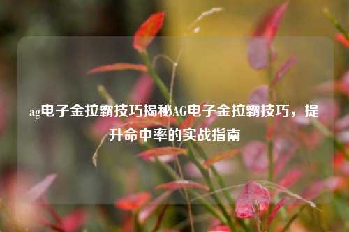 ag电子金拉霸技巧揭秘AG电子金拉霸技巧，提升命中率的实战指南