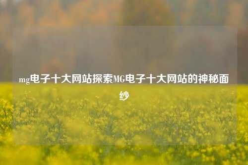 mg电子十大网站探索MG电子十大网站的神秘面纱