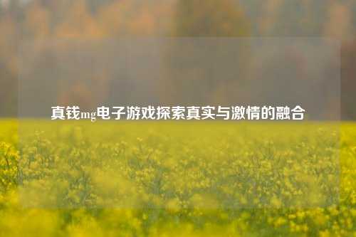 真钱mg电子游戏探索真实与激情的融合