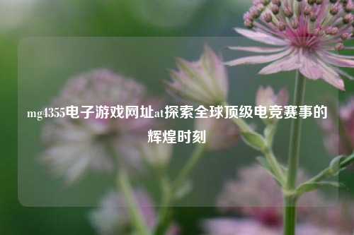 mg4355电子游戏网址at探索全球顶级电竞赛事的辉煌时刻