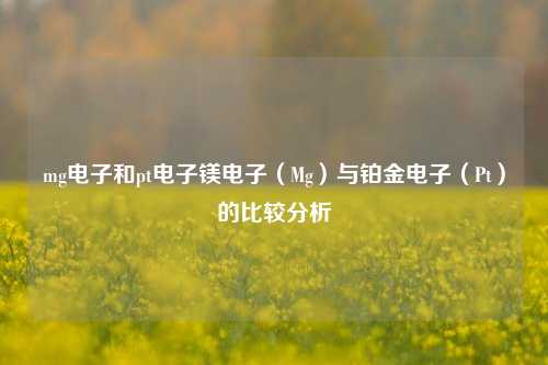 mg电子和pt电子镁电子（Mg）与铂金电子（Pt）的比较分析