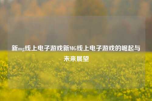 新mg线上电子游戏新MG线上电子游戏的崛起与未来展望