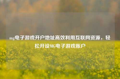 mg电子游戏开户地址高效利用互联网资源，轻松开设MG电子游戏账户