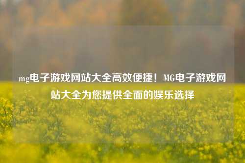 mg电子游戏网站大全高效便捷！MG电子游戏网站大全为您提供全面的娱乐选择