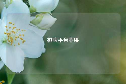 棋牌平台苹果