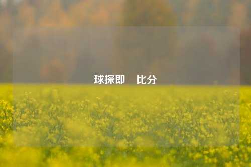 球探即吋比分