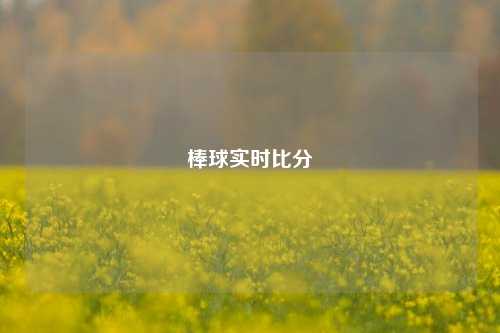 棒球实时比分